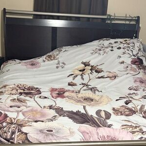 Floral Print Comforter Set in Cream and Pink - Stylish Home Bedding